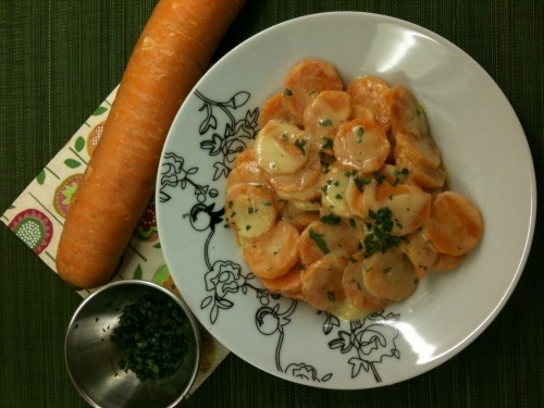 Carrots in Milk and Parsley Sauce Recipe