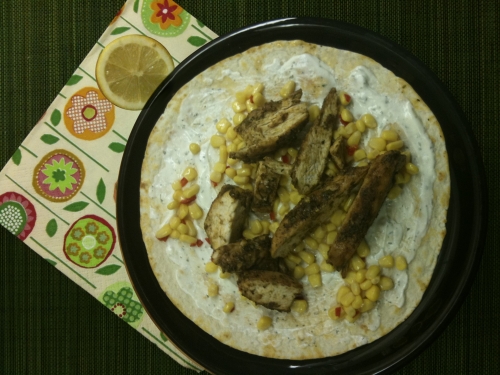 Chicken and Corn Wraps Recipe