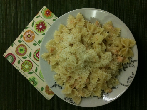 Farfalle with Leek and Smoked Salmon Recipe