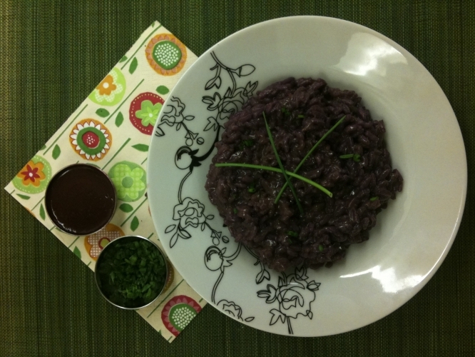 Blueberry Risotto with Chives Recipe