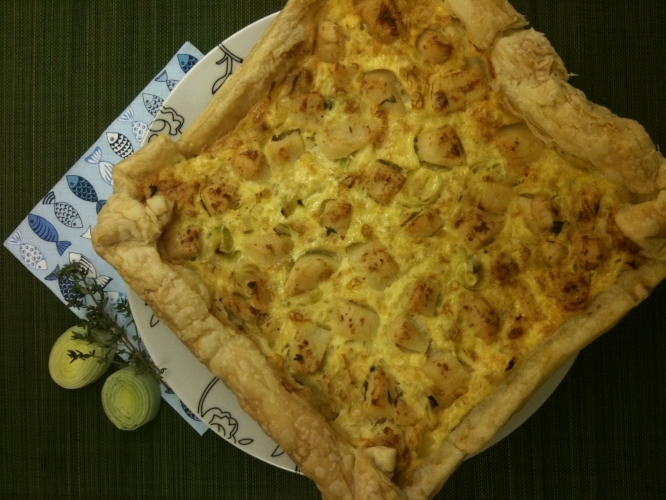 Scallop and Leek Tart Recipe