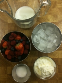 Ingredients for Berry Smoothie