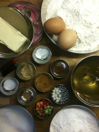 Ingredients for Gingerbread Men Cookies