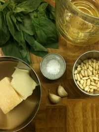 Ingredients for Pesto Genovese