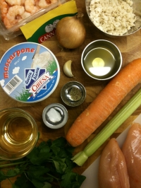 Ingredients for Shrimp Stuffed Chicken Breast